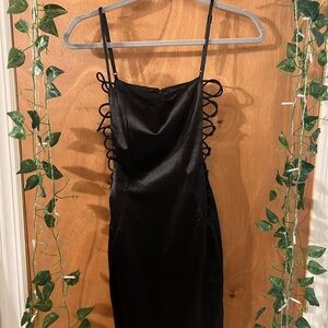 Dinner & Dancing Black Windsor Dress w/ Side Cutouts Worn 1X Size Small